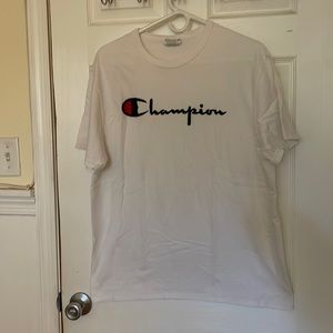 Champion large stitched t-shirt, white